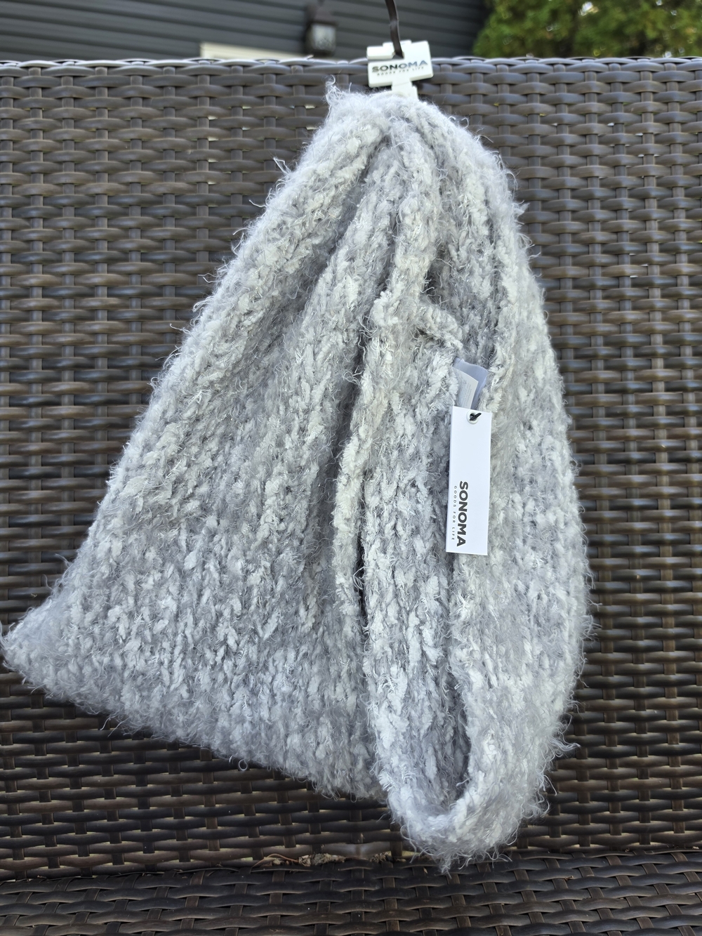 Sonoma Gray Infinity Knit Scarf